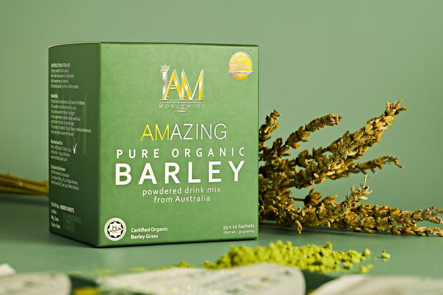 1 Box of Amazing Pure Organic Barley | Free Shipping | Cash On Delivery