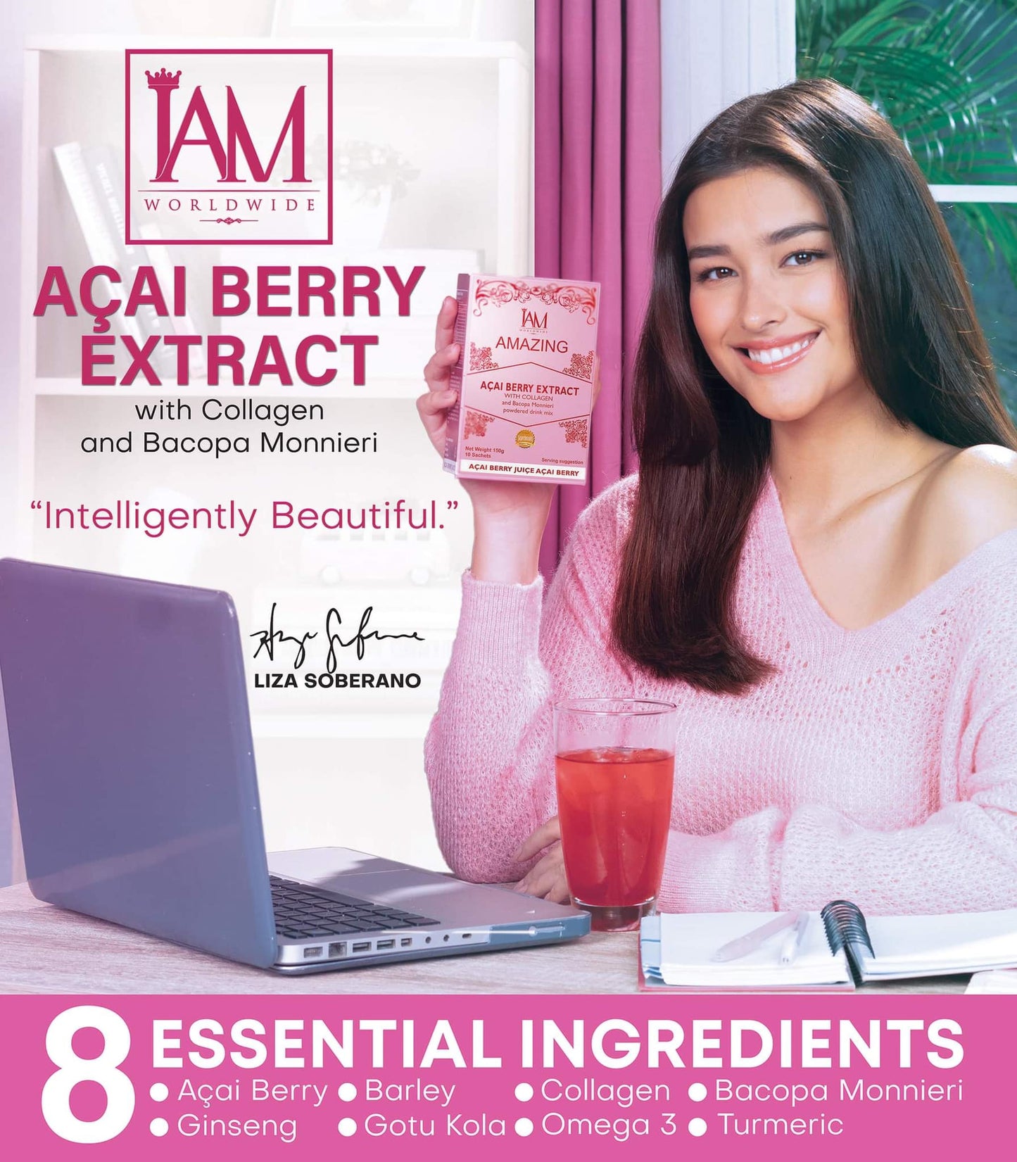 1 Box of Amazing Acai Berry with Collagen and Bacopa | 10 Sachets | Free Shipping | COD