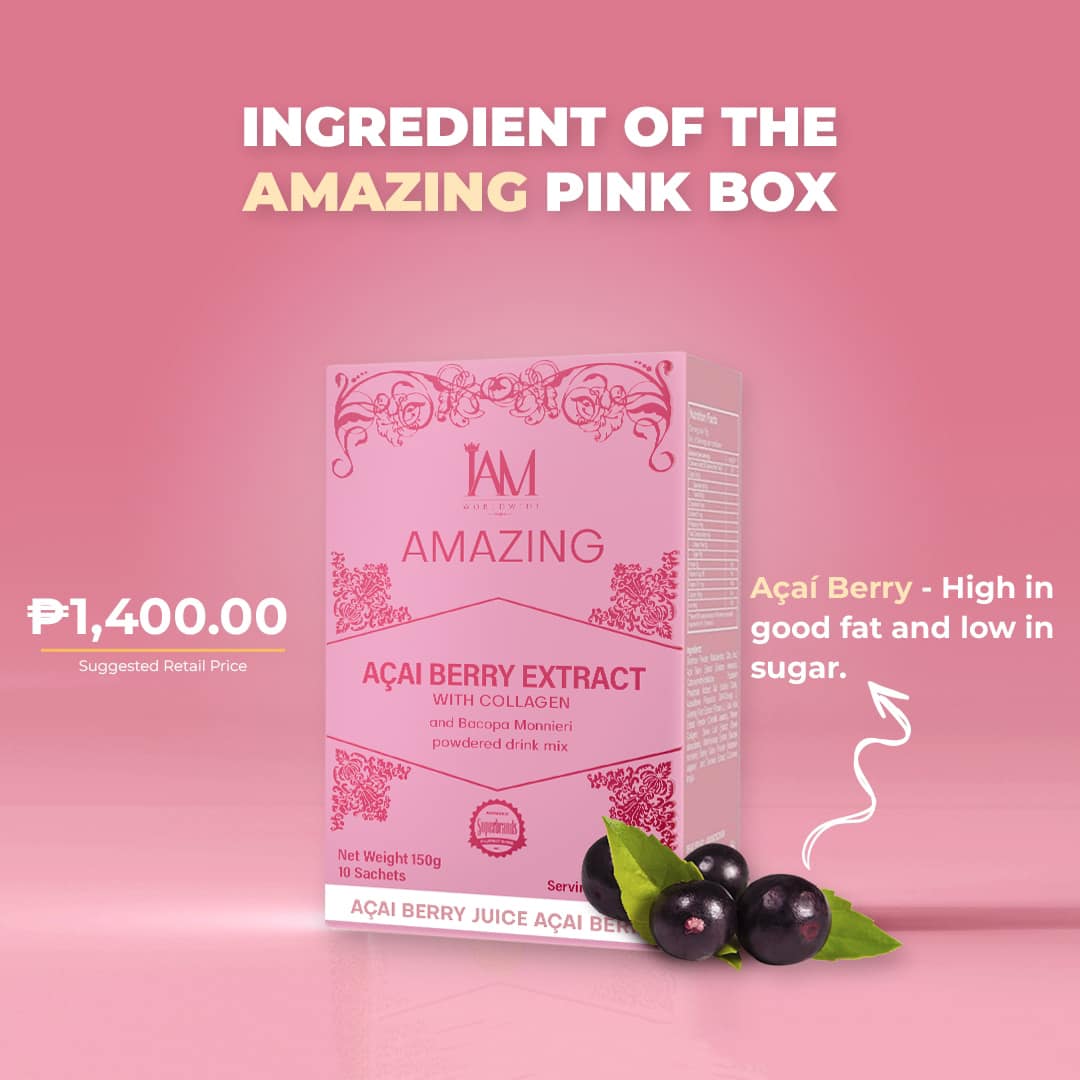 1 Box of Amazing Acai Berry with Collagen and Bacopa | 10 Sachets | Free Shipping | COD