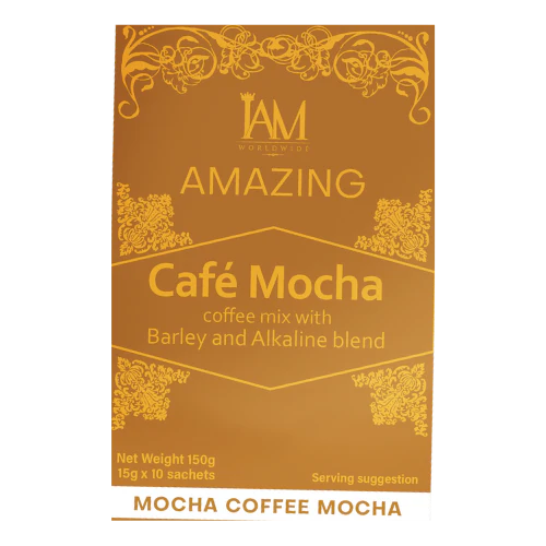 IAM Worldwide Coffee Mocha with Barley and Alkaline - 10 Sachets per Box | Free Shipping | COD