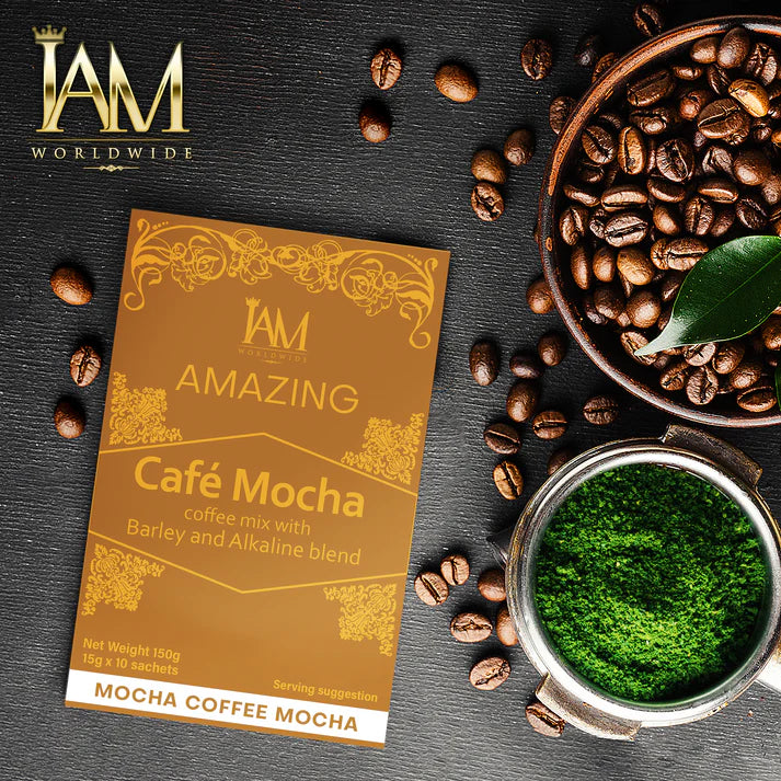 IAM Worldwide Coffee Mocha with Barley and Alkaline - 10 Sachets per Box | Free Shipping | COD